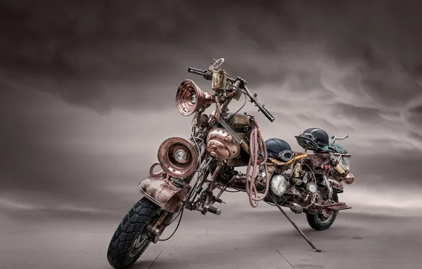 Picture motorcycle, steampunk, bike
