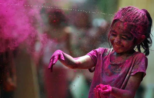 Picture joy, rainbow, the festival of colors
