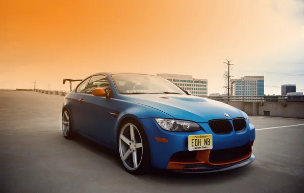 Picture BMW, blue, tuning, E92