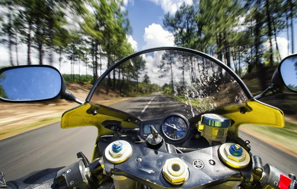 Picture road, speed, motorcycle