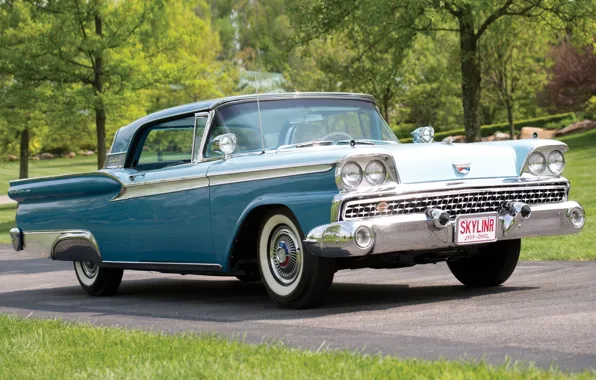 Picture Ford, Ford, 500, the front, Hardtop, 1959, Fairlane, Skyliner, Retractable, Fairlane, Skyliner