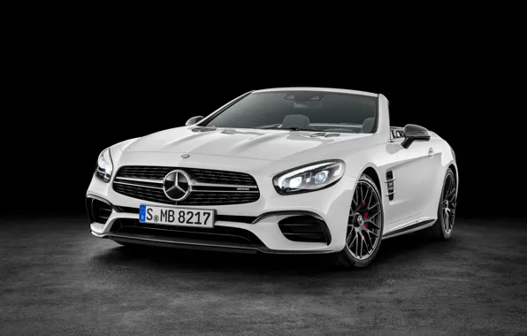 Picture white, Mercedes-Benz, convertible, Mercedes, AMG, AMG, without a roof, R231, SL-Class