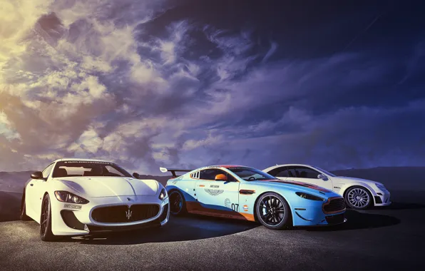 Picture Aston Martin, Maserati, Mercedes-Benz, DBS, GranTurismo, MC Road