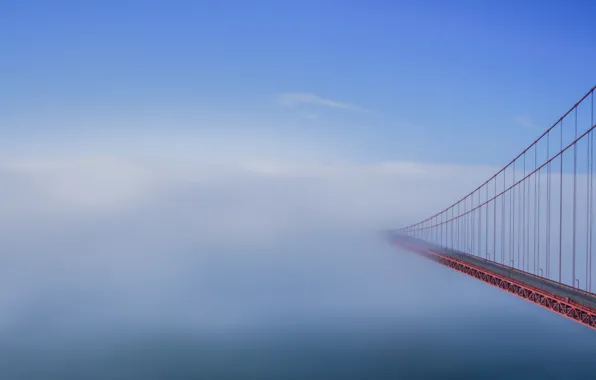 Picture fog, Golden Gate, bridge to nowhere