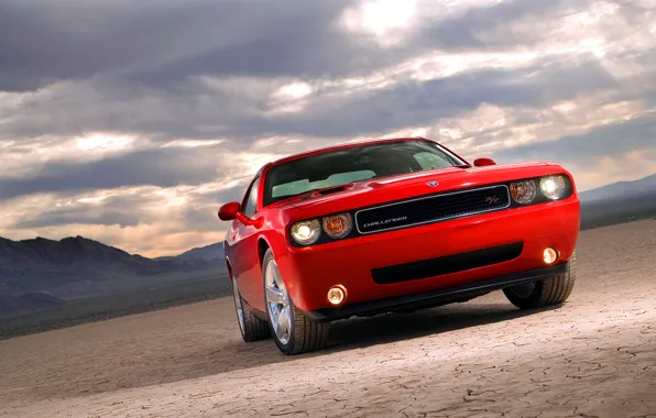 Picture auto, red, Dodge, Challenger