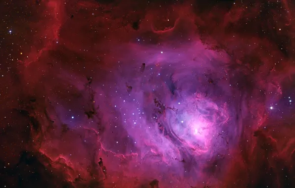 Picture nebula, Laguna, constellation, NGC 6523