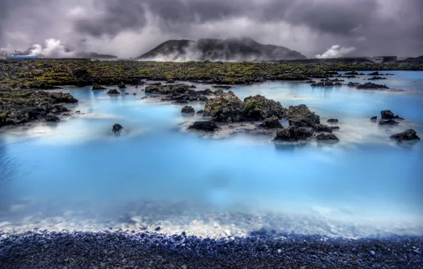 Picture nature, Iceland, Blue lagoon, blue lagoon, a great place