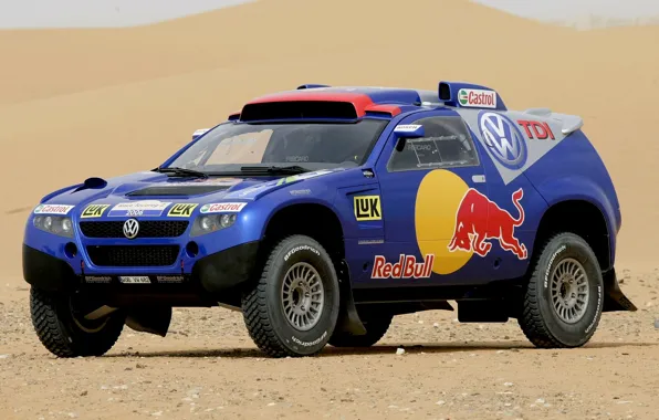 Picture Auto, Blue, Sport, Volkswagen, Desert, Jeep, Red Bull, Touareg, Rally, Dakar, Dakar, SUV, Touareg