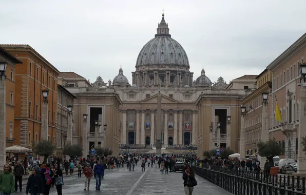 Picture street, Rome, Italy, The Vatican, St. Peter's Cathedral