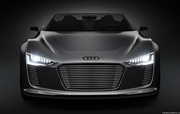 Picture car, lights, Audi, concept, e-tron, spyder, face