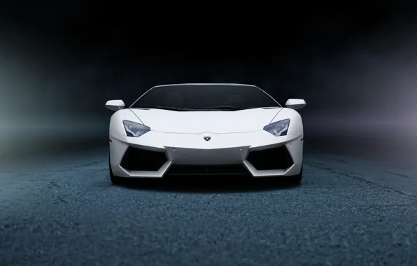 Picture white, Lamborghini, before, white, Lamborghini, front, LP700-4, Aventador, aventador