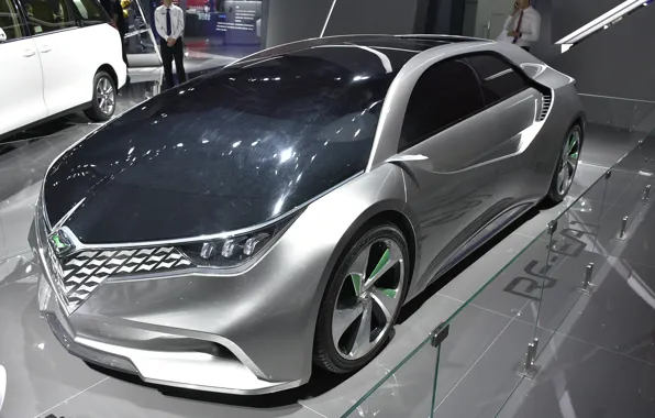 Picture the concept car, Toyota, the dealership, electric, FAW-Toyota Ranz RF-EA1 Concept