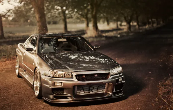 Picture road, tuning, Nissan, GT-R, Nissan, Skyline, R34, Skye