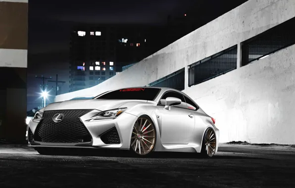 Picture Lexus, white, front, RC F