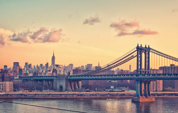 Picture bridge, New York, Manhattan, New York City