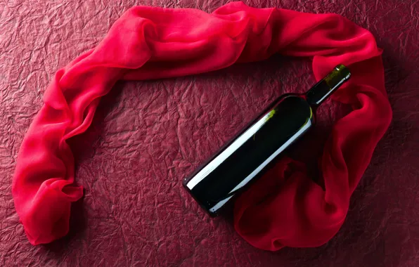 Picture wine, red, silk, red, silk, Wine