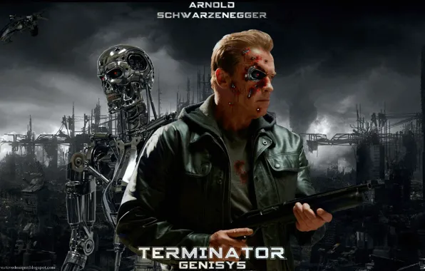 Picture girl, Arnold Schwarzenegger, Terminator-Genisys