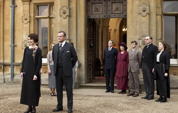 Picture meeting, frame, the series, drama, characters, Downton Abbey