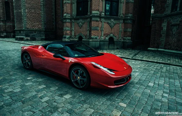 Picture the city, street, Ferrari, ferrari 458 Italia