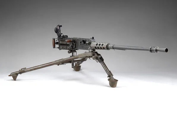 Picture weapons, tripod, tripod M3, mounted heavy machine gun Browning, U.S. BROWNING MACHINE GUN M2HB, Cal. …