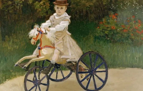 Picture picture, Claude Monet, genre, Jean Monet on a Mechanical Horse
