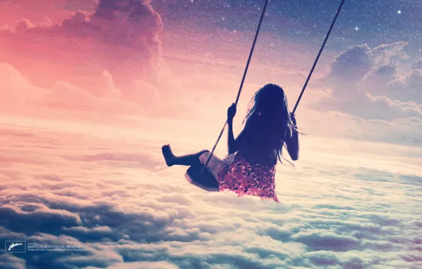 Picture the sky, girl, swing, track, axtone, Marcus Schossow, Reverie