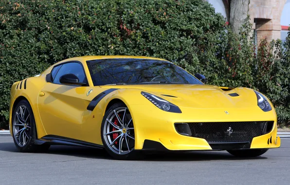 Picture car, Ferrari, yellow, super, F12tdf