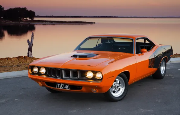 Picture muscle car, Plymouth, cuda, Plymouth Barracuda