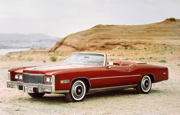 Picture background, Eldorado, Cadillac, the front, 1976, Convertible, Cadillac, Fleetwood