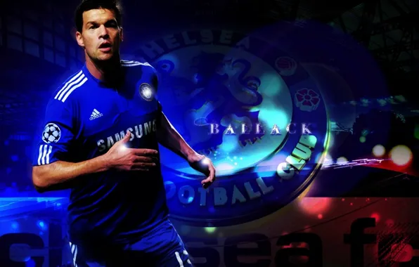 Picture Chelsea, midfielder, Michael Ballack