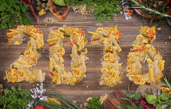 Picture New Year, New Year, Happy, pasta, 2016