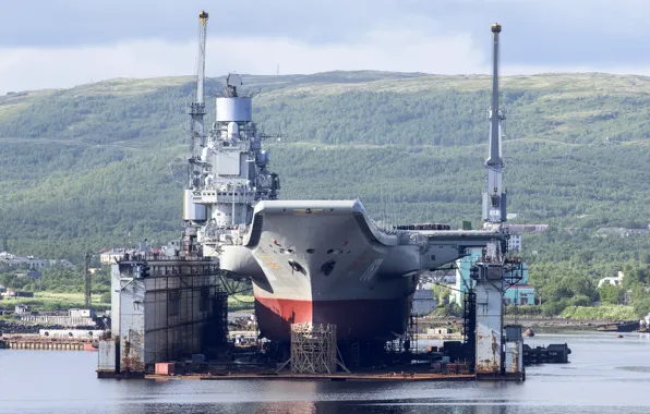 Picture Doc, repair, cruiser, heavy, aircraft carrier, "Admiral Kuznetsov"