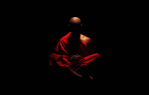 Picture meditation, monk, monk, Buddhism