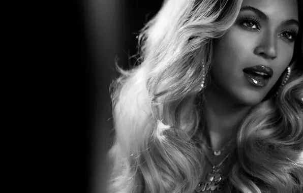 Picture girl, black and white, singer, beyonce, celebrity