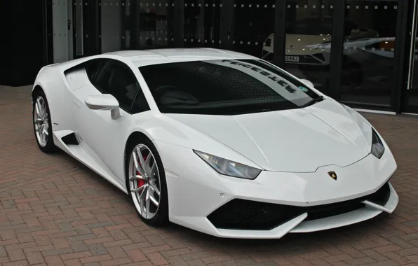 Picture Lamborghini, white, salon, Hurricane