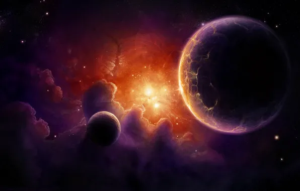Picture Nebula, Planet, Red dwarf