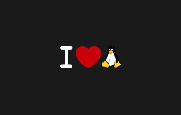 Picture linux, love, tux, luv