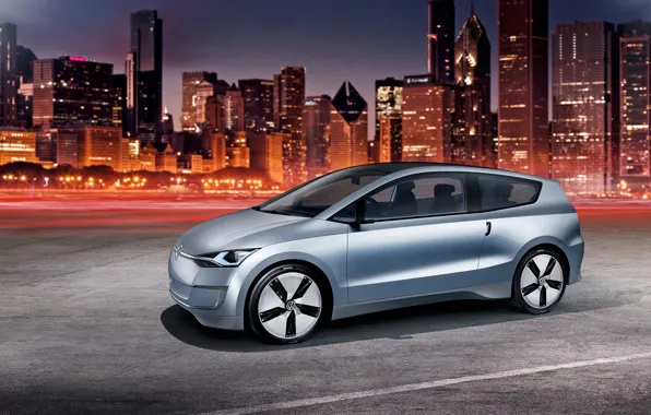 Picture Volkswagen, the concept, Up! Lite, night city