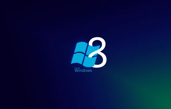 Picture logo, blue, Windows 8