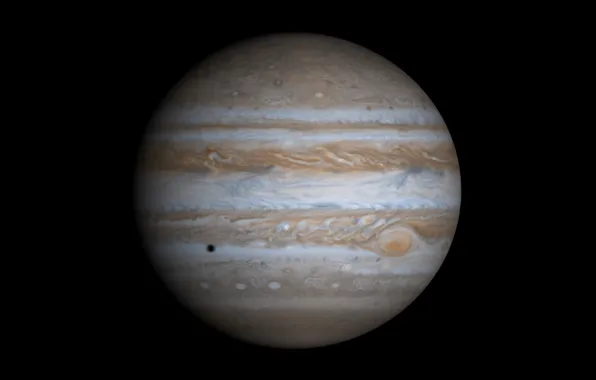 Picture planet, satellite, Jupiter, gas giant