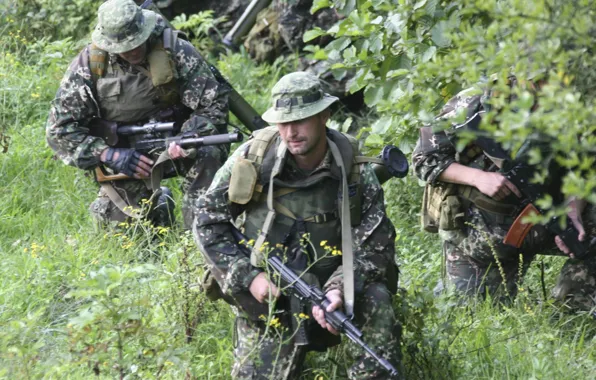 Picture Soldiers, grenade launcher, special forces, AK-74, intelligence, VSS Vintorez, Zelenka