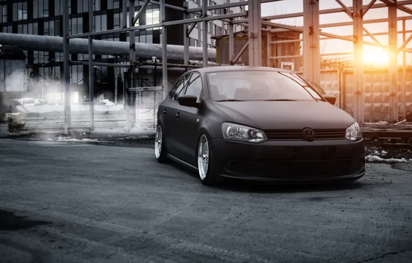 Picture volkswagen, polo, stance, bagged, airlift, polosedan, polosedan