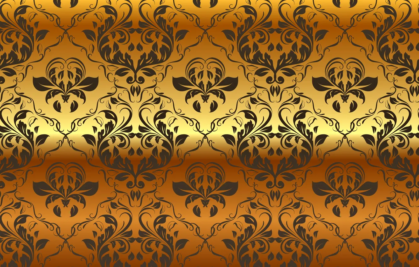 Wallpaper background, gold, pattern, vector, golden, ornament, vintage,  background, pattern, gradient images for desktop, section текстуры -  download