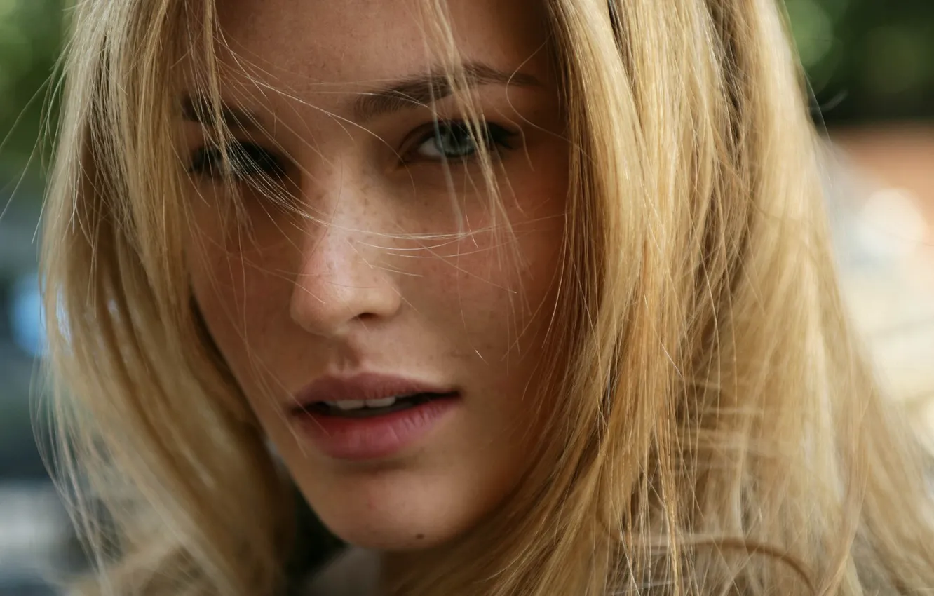 Wallpaper look, hair, blonde, freckles images for desktop, section девушки  - download