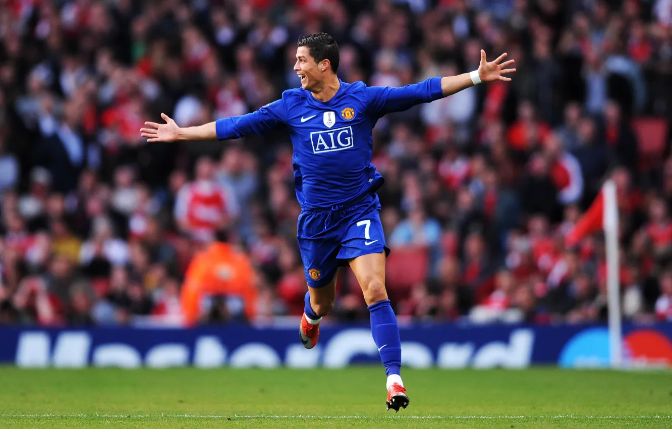 Wallpaper Cristiano Ronaldo, stadium, Manchester United, Old Trafford, AIG  images for desktop, section спорт - download
