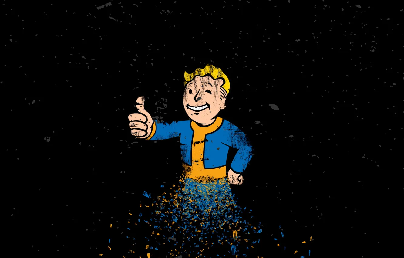 Photo wallpaper Fallout, Game, Bethesda, Vault Boy, Softworks
