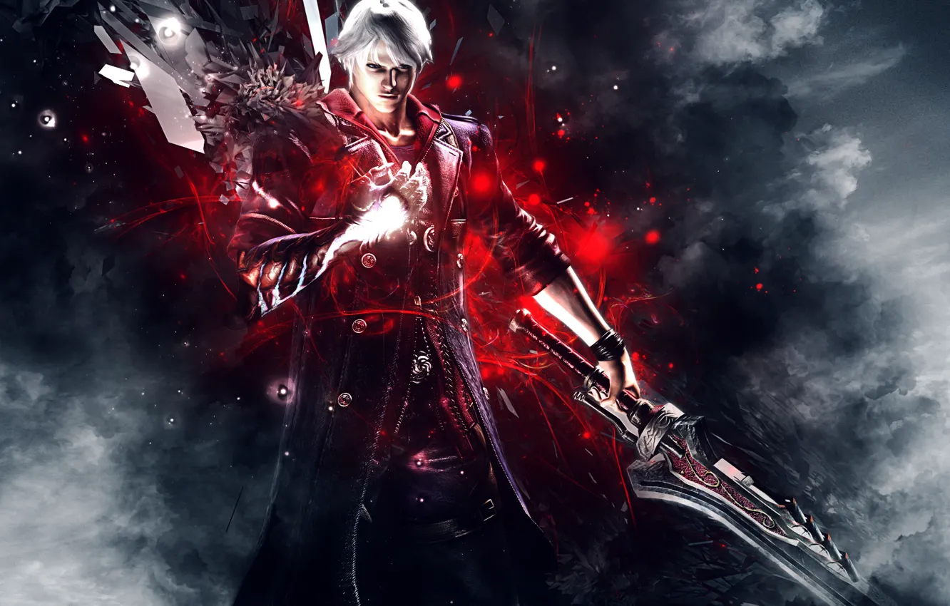 Wallpaper Abstract Dmc 4 Capcom Nero Background Devil May Cry 4 Dmc Sword Video Game Hideki Kamiya Holy Knight Order Of The Sword Images For Desktop Section Igry Download