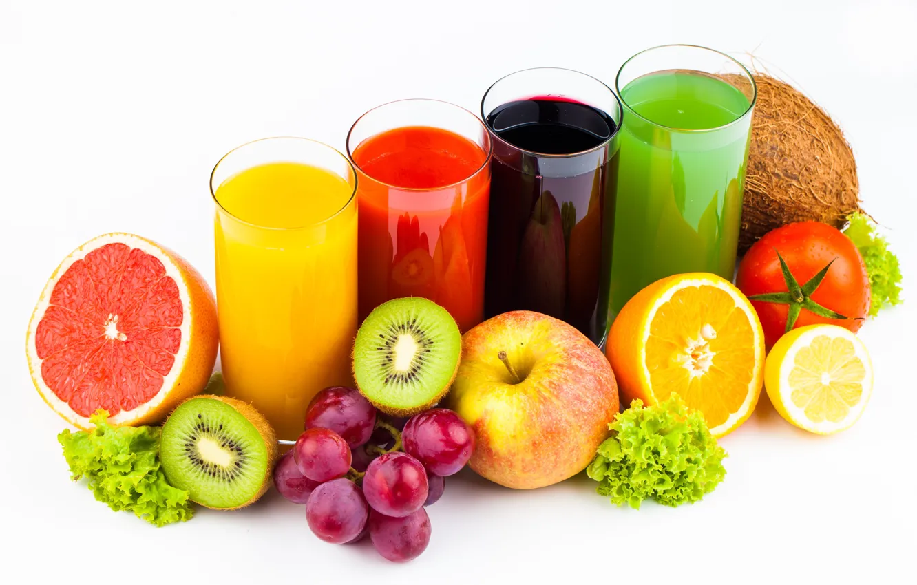 Wallpaper background, Fruit, vegetables, juices images for desktop, section  еда - download