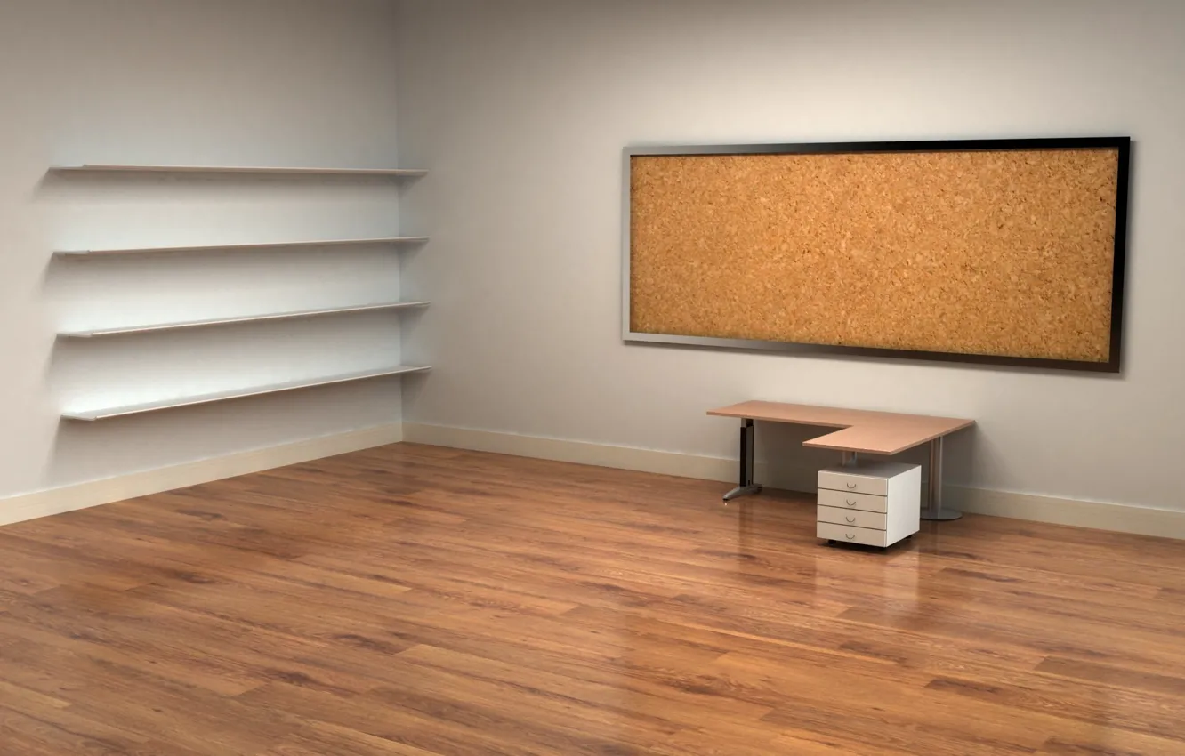 Photo wallpaper table, room, interior, TV, shelf, wooden, apartment