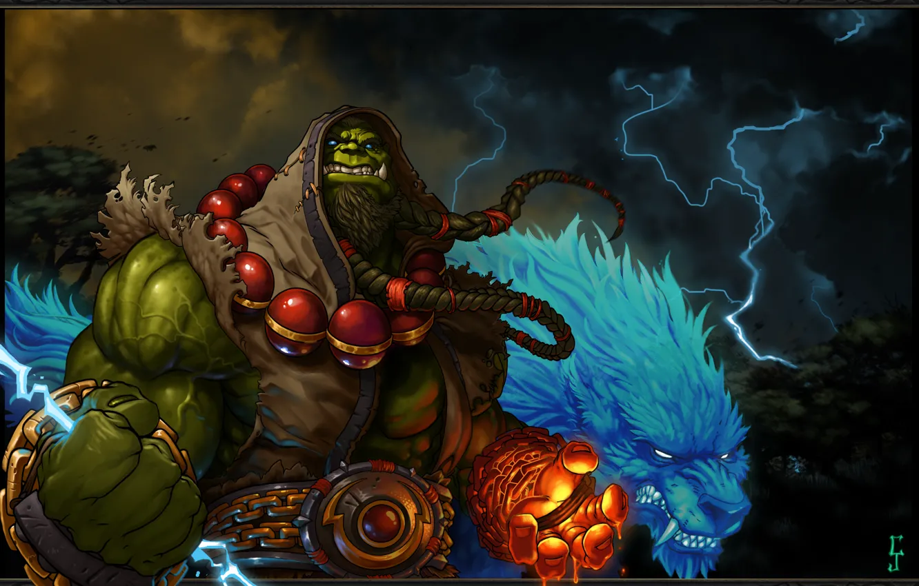 WOW World of Warcraft Thrall ORC Warchief con pistola 